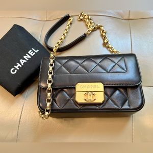 Chanel lambskin mini flap bag